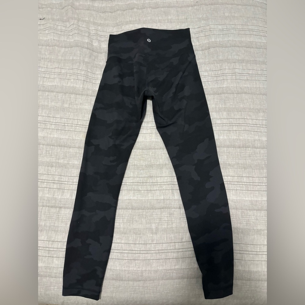 Lululemon Wunder Train Leggings Black Camo 25”